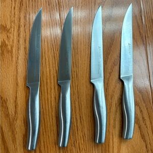 4 STAINLESS STEEL ANOLON ADVANCED KNIFE SET, VINTAGE 5"/12 CM STEAK